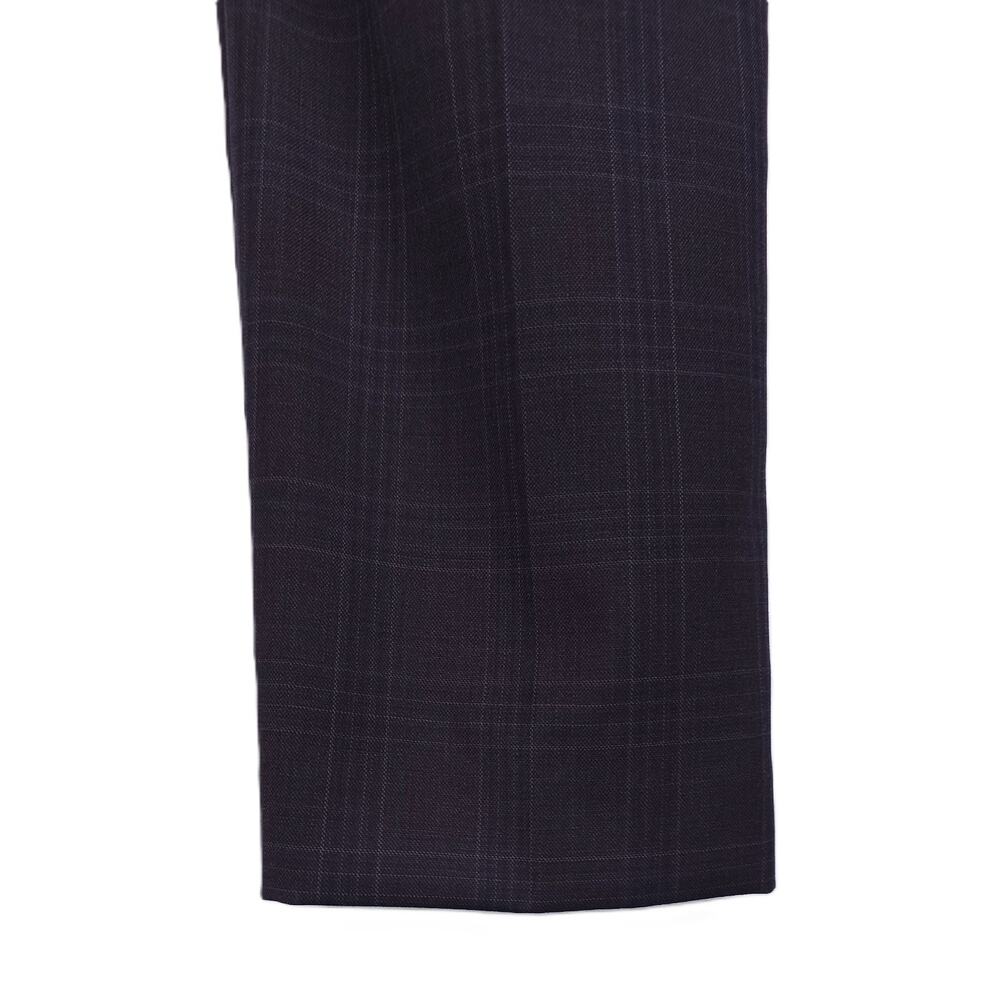 Calvin Klein Mens Slim Fit Dress Pants 30x32 Navy Burgundy Plaid Wool Blend NWT - Picture 5 of 6